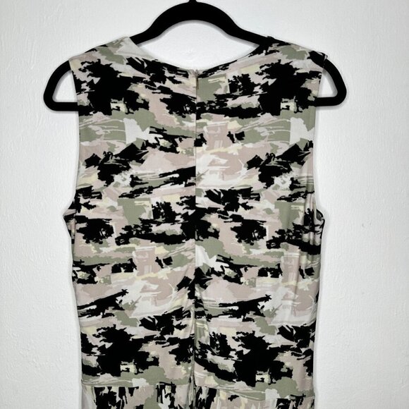 Hugo Boss Abstract Asymmetric Endrisa Faux Wrap Dress Size M - Picture 6 of 10